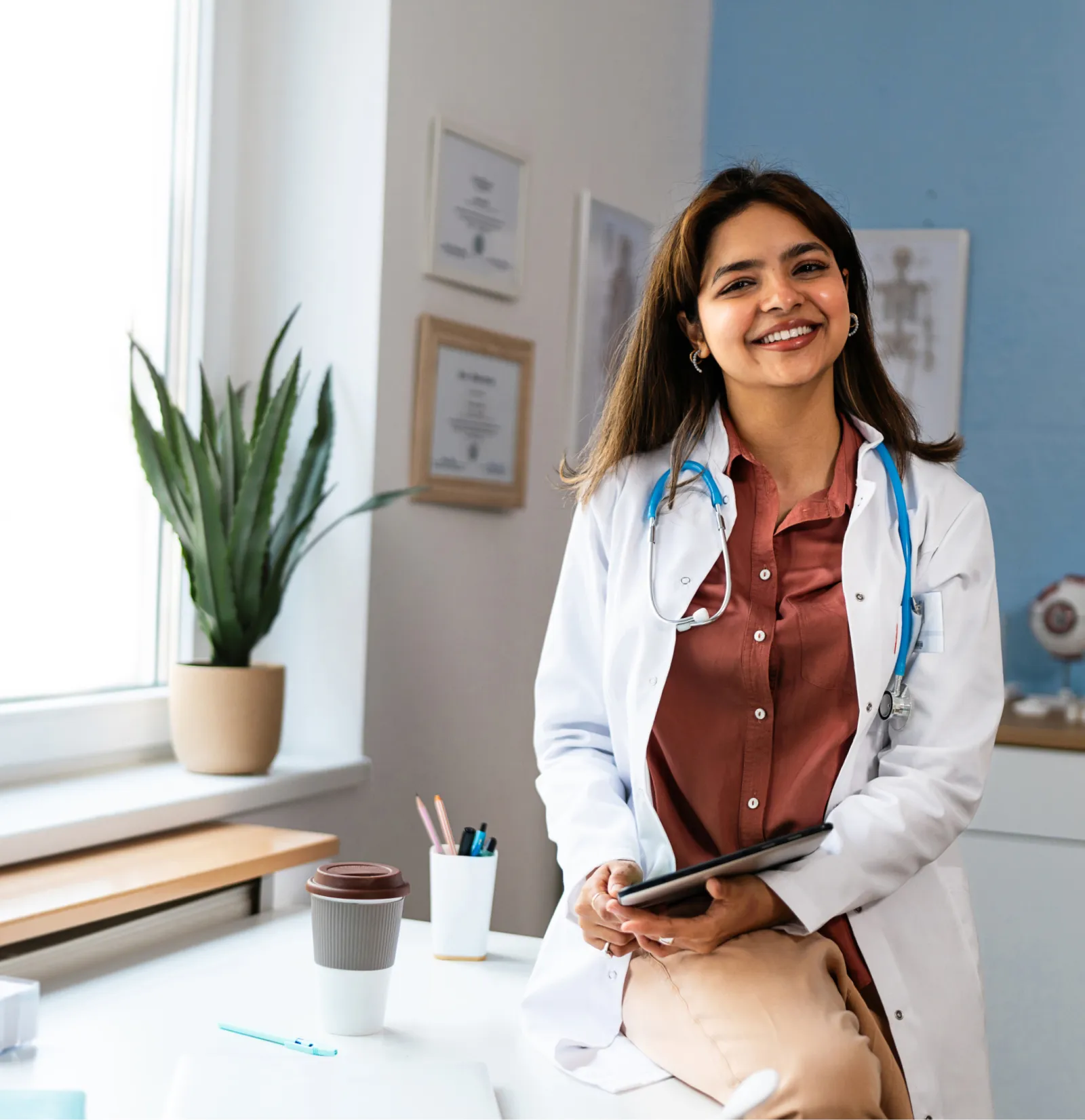 Diabetes educator in clinic